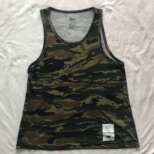 Camouflage tank